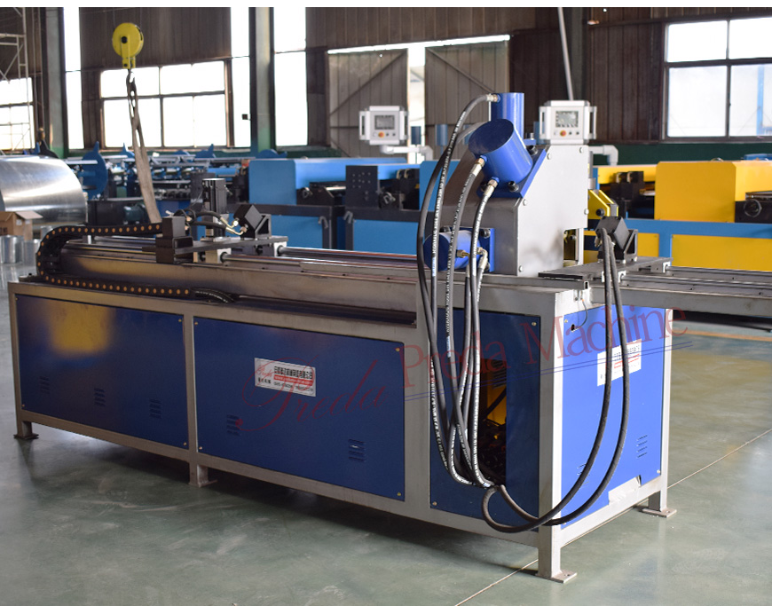 Angle steel flange production line